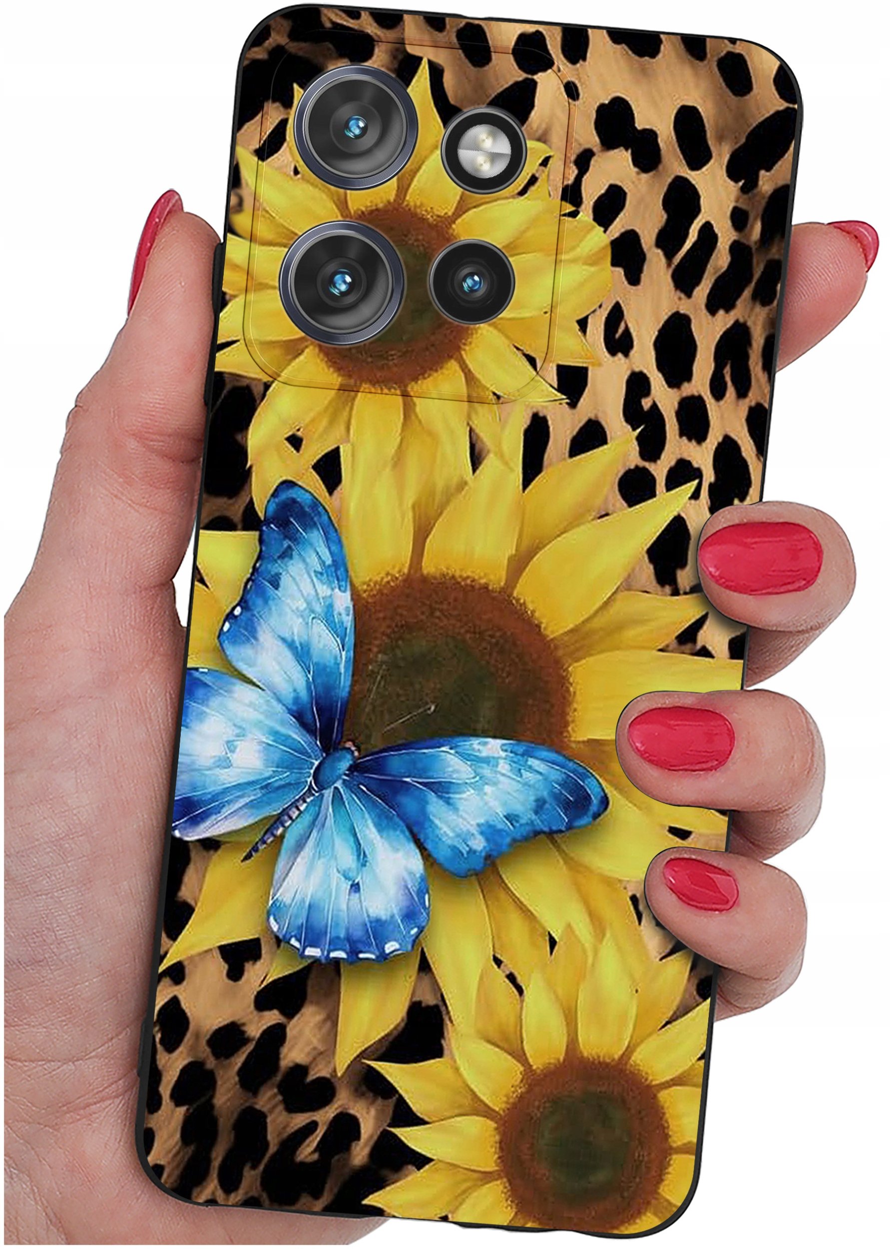 Etui do Motorola Moto EDGE 50 Neo WZORY |SILIKONOWE MATT CASE + SZKŁO 9H