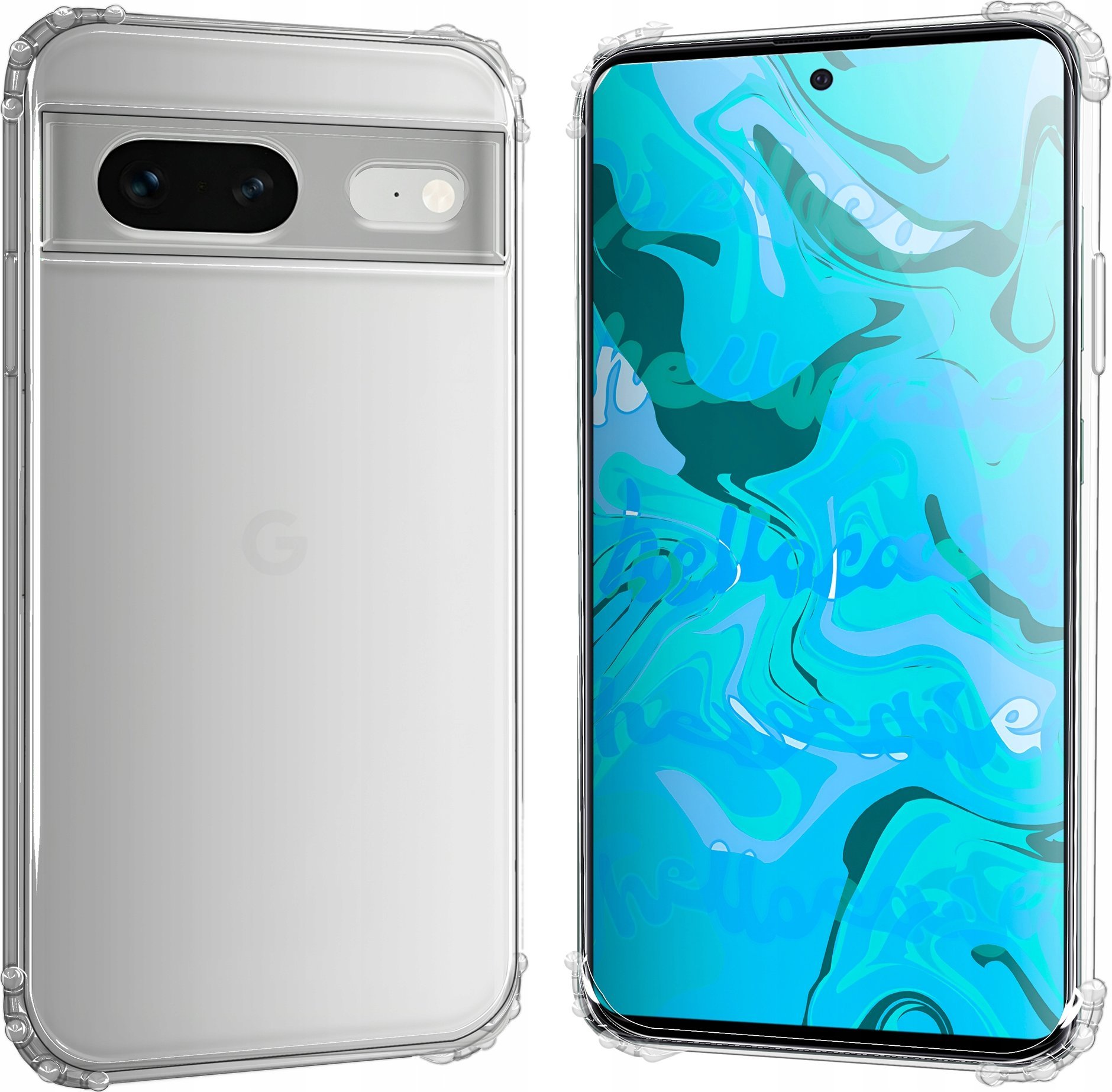 Hello Case ETUI PANCERNE DO GOOGLE PIXEL 7 | CASE SILIKON GUMOWE ANTI SHOCK SZKŁO
