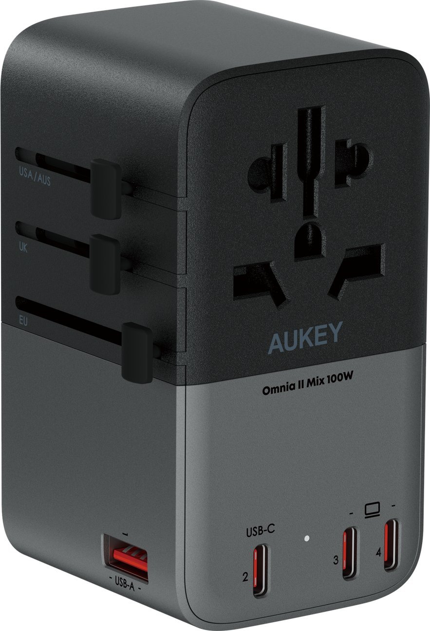 Ładowarka turystyczna AUKEY PA-TA09A GaN 100W USB
