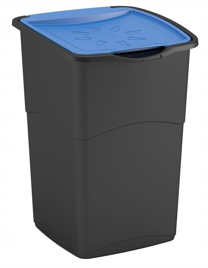 Kosz na śmieci Keter KOSZ NA ŚMIECI 'KORAL BIN' 47L /czarny/ /niebieski