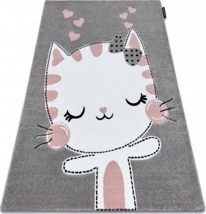Dywany Łuszczów Dywan PETIT KITTY KOTEK szary, 120x170 cm