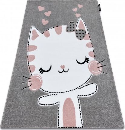 Dywany Łuszczów Dywan PETIT KITTY KOTEK szary, 120x170 cm