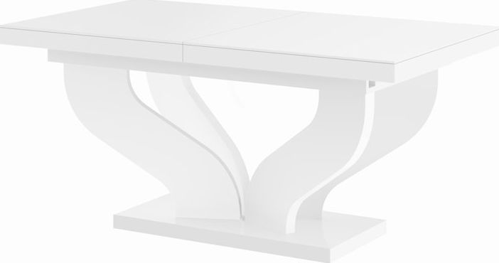 Hubertus Stół VIVA 160(256)x89 biały połysk rozkładany