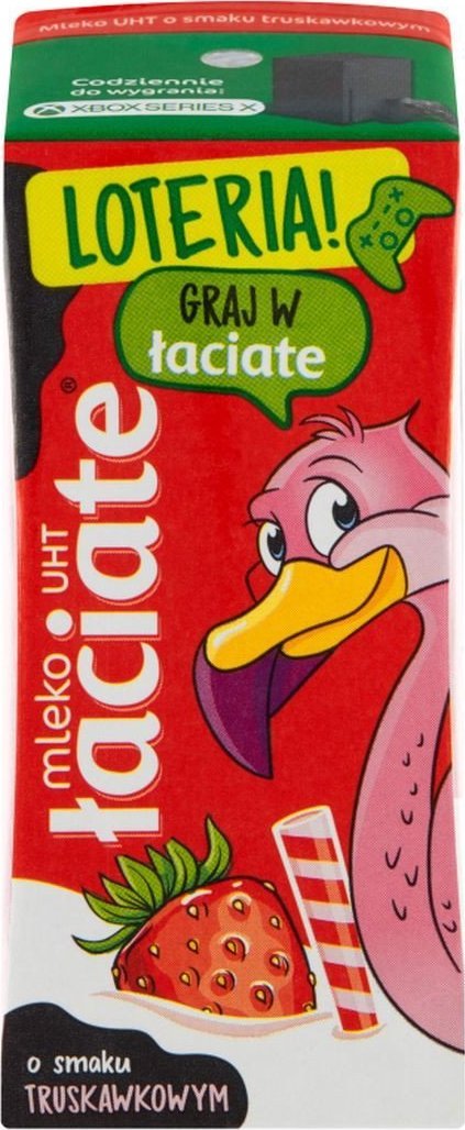 Łaciate Łaciate Mleko UHT o smaku truskawkowym 200 ml