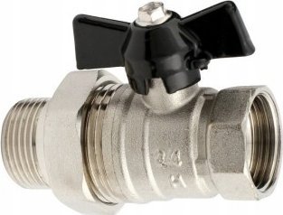 ZAWÓR KULOWY WODNY MOTYL PÓŁŚRUBUNEK 3/4" H. // ZKW-20-WS-M-H
