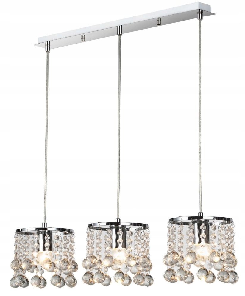 Reality London Crystal 327733-06 lampa wisząca zwis 3x40W E14 chrom