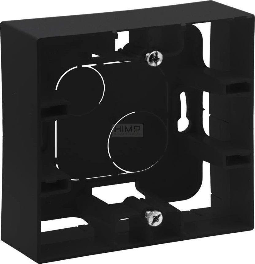 Legrand Puszka natynkowa Legrand Niloe Step 863597 pojedyncza czarna