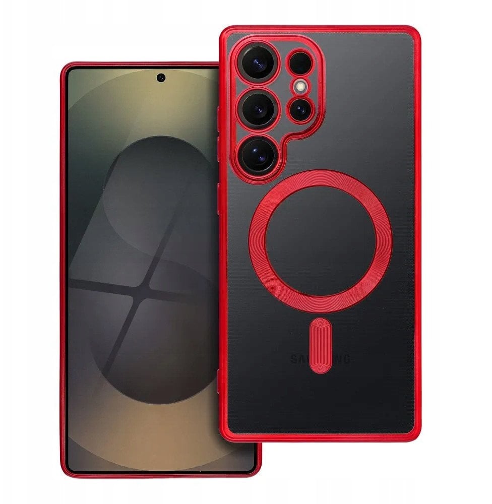 Futerał ELECTRO MAG COVER kompatybilny z MagSafe do SAMSUNG S25 Edge czerwony