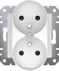 Schneider Electric ASFORA Gniazdo podwójne z/u białe (EPH9810221)