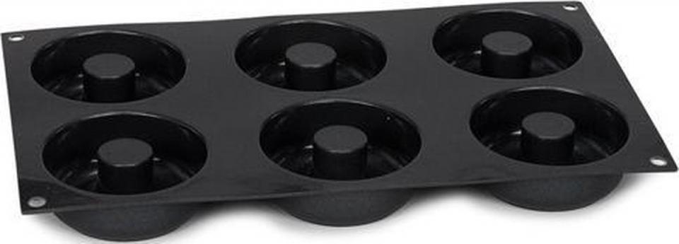 Patisse kształt pączka 29 x 17 cm czarny silikon 6 przedziałów