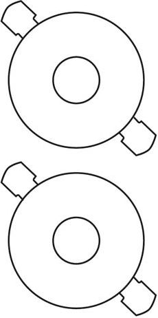 Avery Zweckform ETYK.ZF 6043 ŚR.117 CD BIAŁE 25ARK ETYKIETA - 6043-25