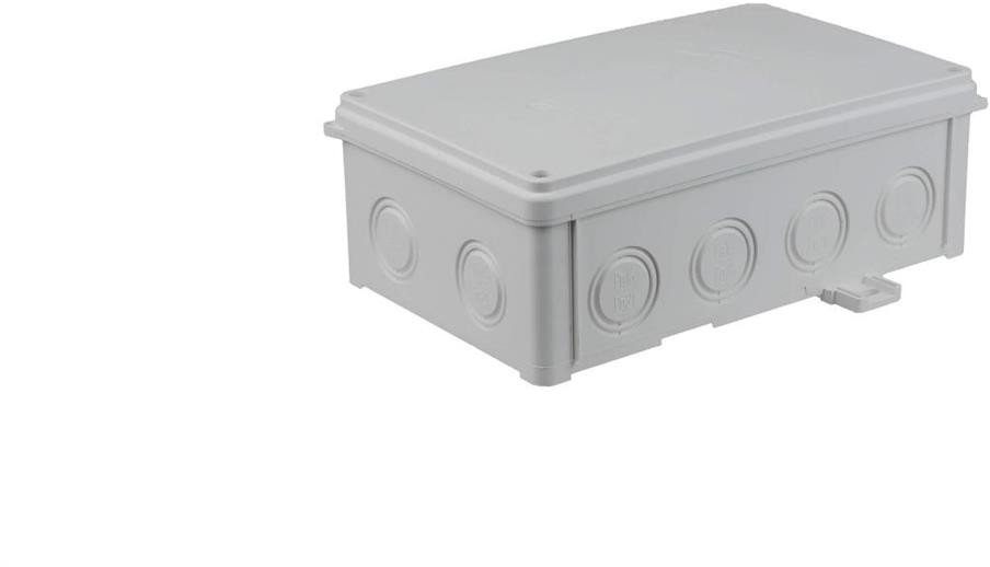 Puszka naścienna 188x118X68 mm, bezhalogenowa, samogasnąca, odporna na UV, IP67, UL94 V0, N110x180S szara 35270202