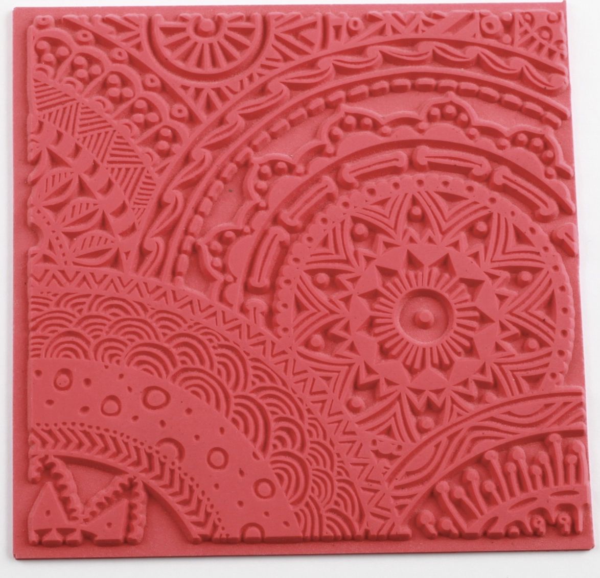 The Clay and Paint Factory Płytka z teksturą Mandale 9x9 cm