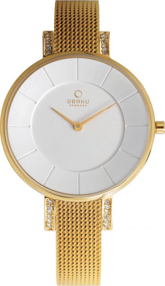 Zegarek OBAKU Zegarek damski Obaku Denmark V158LEGIMG złoty