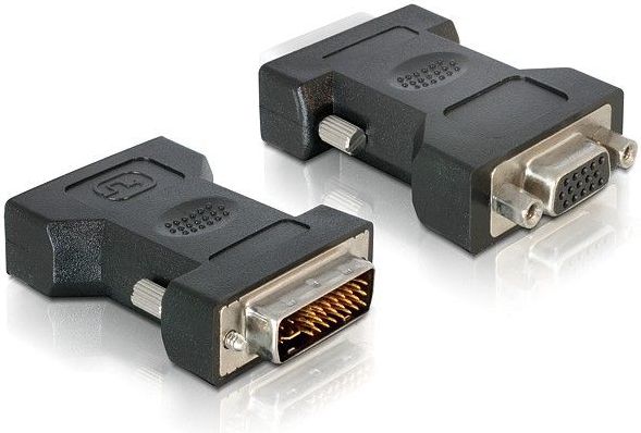 Adapter AV Delock DVI-I - D-Sub (VGA) czarny (65016)
