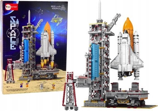LeanToys Zestaw Klocków Stacja Kosmiczna Rakieta Satelity 4392 El