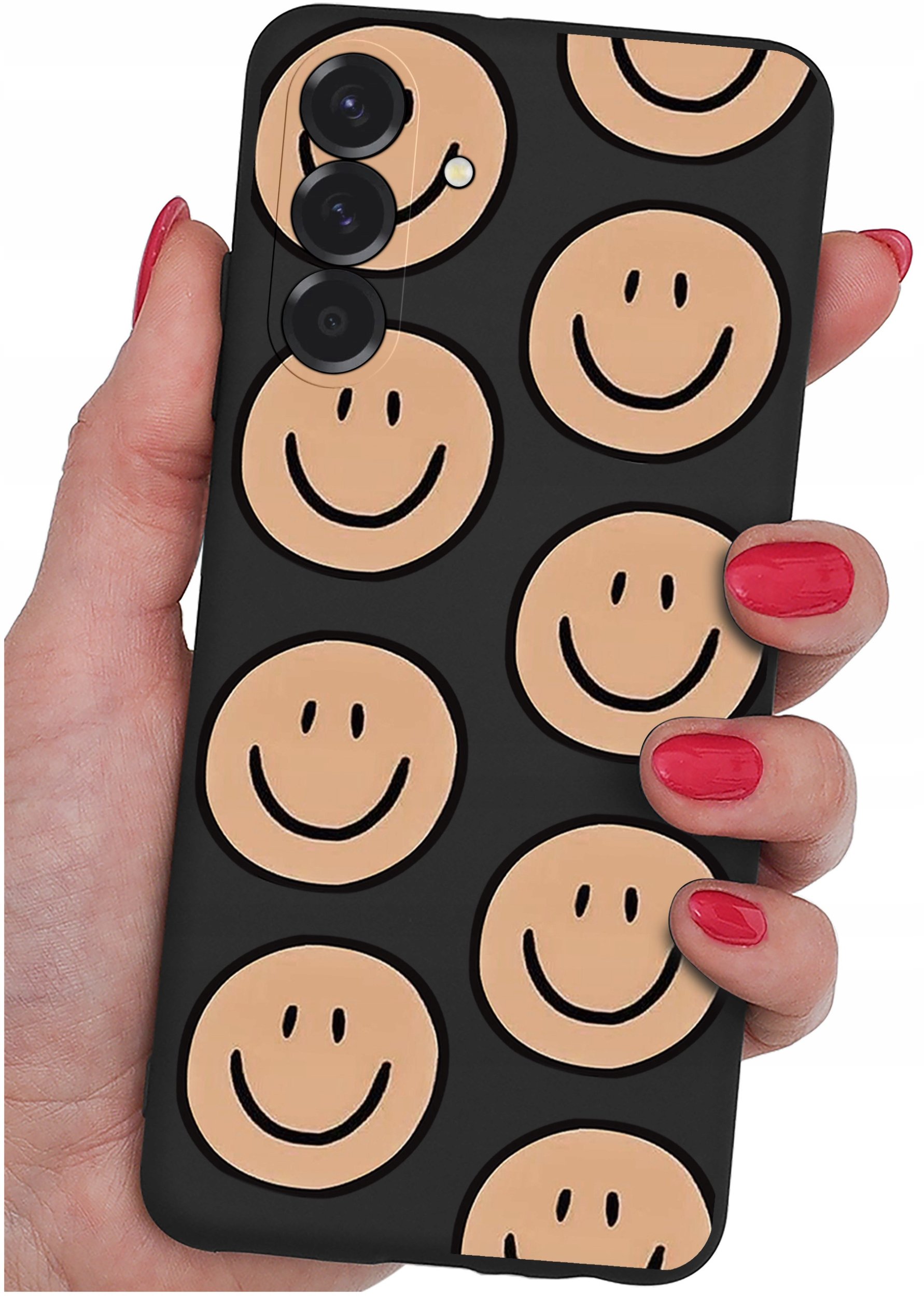 ETUI do Samsung A26 5G | WZORY | SILIKONOWE MATT CASE + SZKŁO 9H