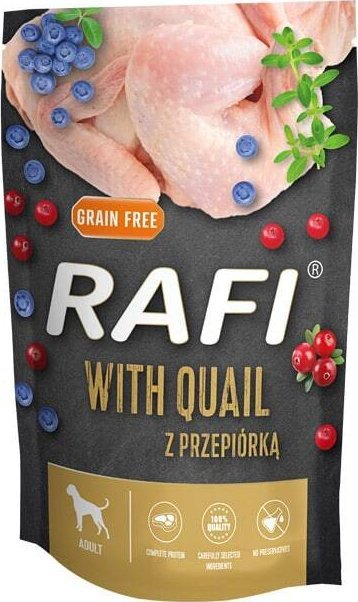 Mokra karma dla psa Rafi z przepiórką saszetka 500 g