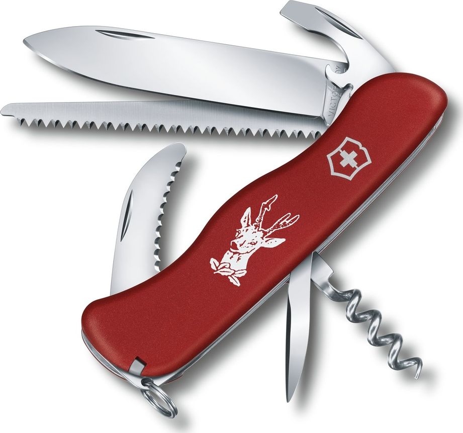 Victorinox Scyzoryk Victorinox Hunter, czerwony, Nylon, 111 mm