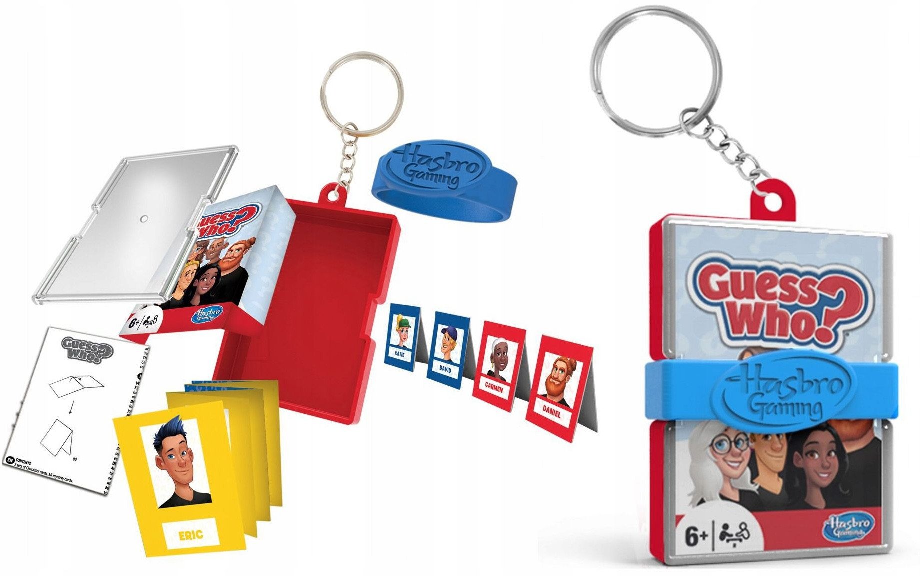 Zgadnij Kto To Guess Who Gra Breloczek Wersja Podróżna Kieszonkowa Hasbro / 210086 / Guess Who?