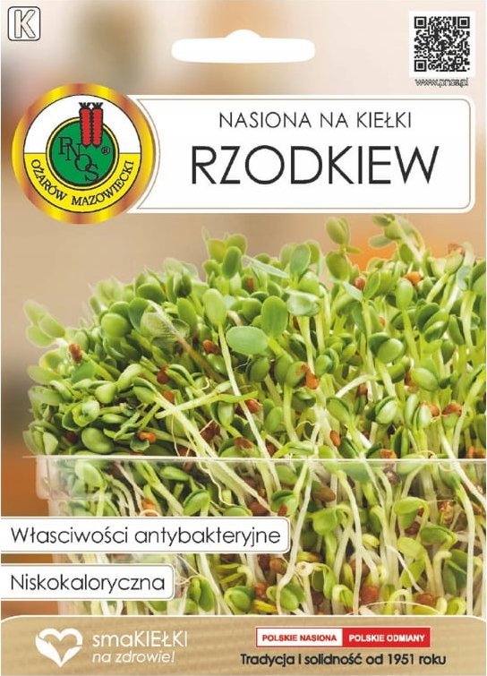 Nasiona na kiełki rzodkiew 20g Smaczne i zdrowe