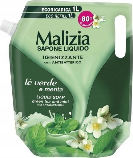 Malizia Malizia mydło z płynie zielona herbata zapas 1l
