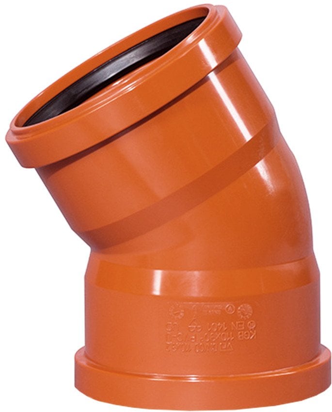 ELBOW EXTERNAL W DOUBLE SOCKET D110X45O