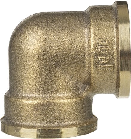 Kolano mosiężne 90° nakrętne 1 1/2''