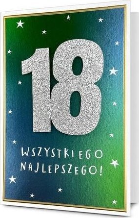 Karnet B6 Urodziny 18