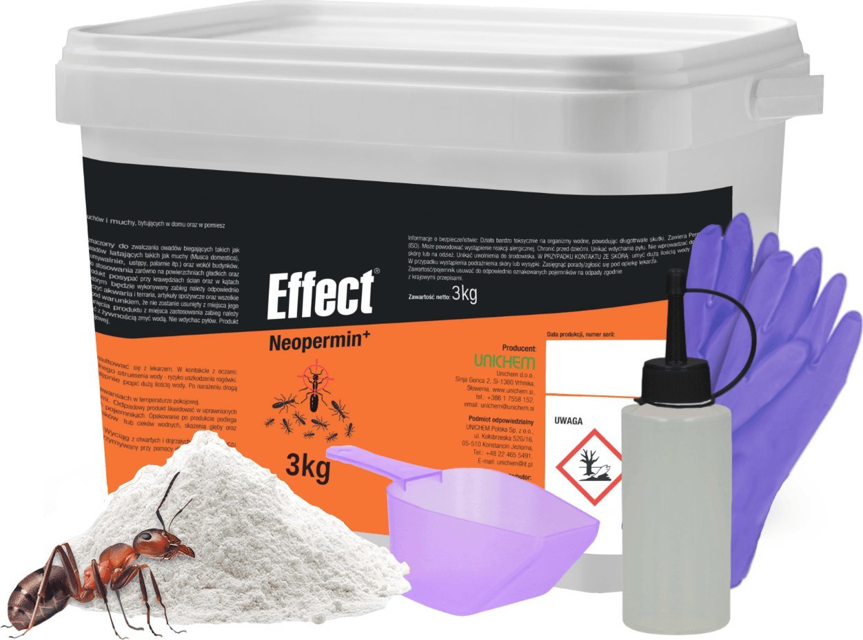 Effect Proszek na Mrówki 3kg Środek Preparat Granulat na Mrówki Mrowiska Gniazda Mrówek