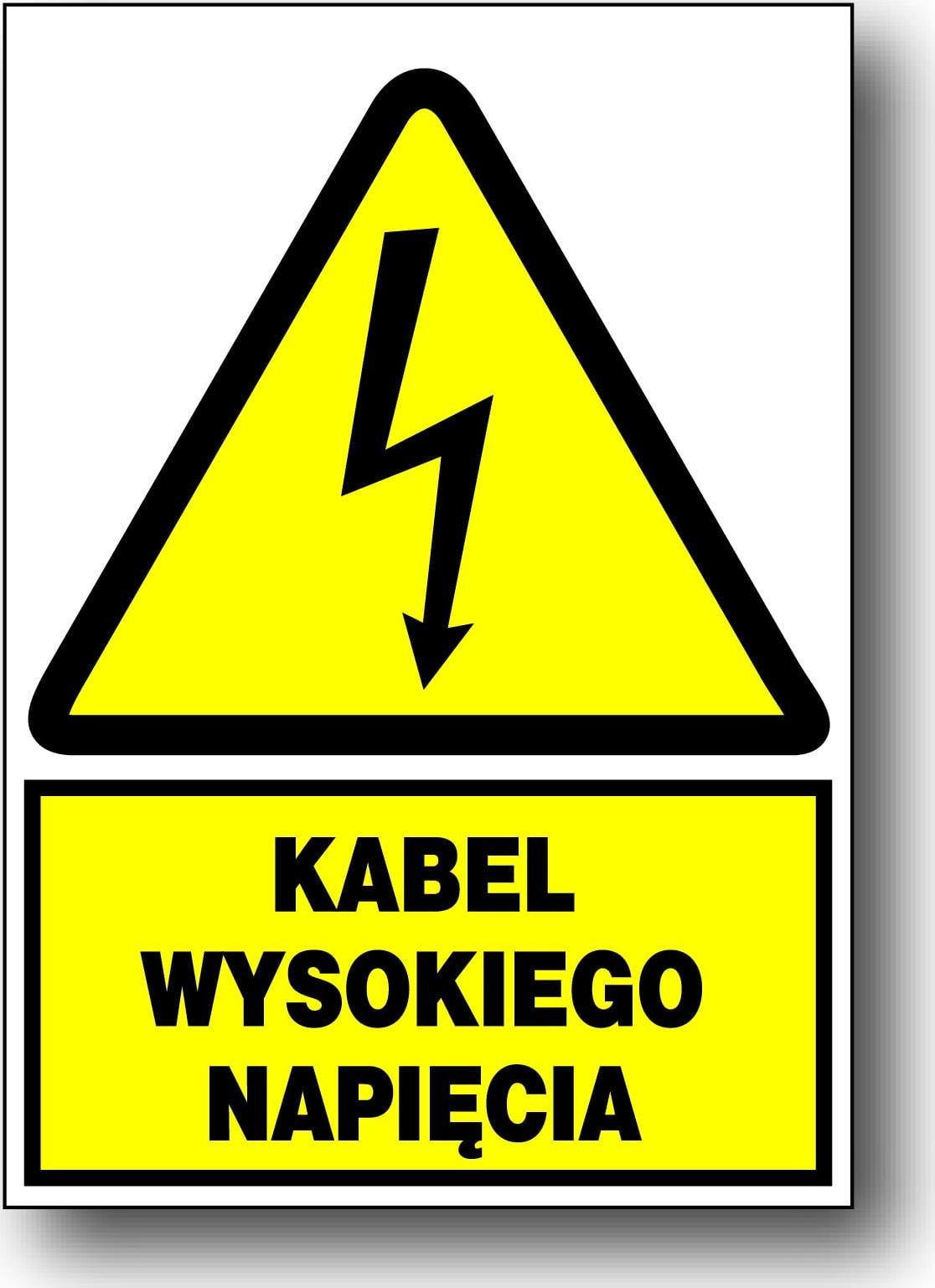 Mój dom Zeo/A-4 Znak Elektryczny Kabel Wysokiego Napięcia
