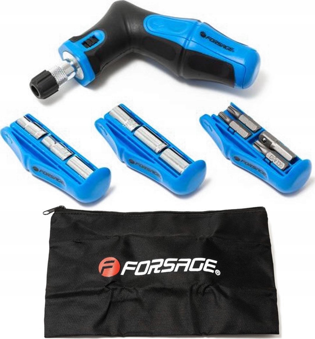 Forsage Wkrętak śrubokręt uniwersalny z bitami i adapterem 24EL