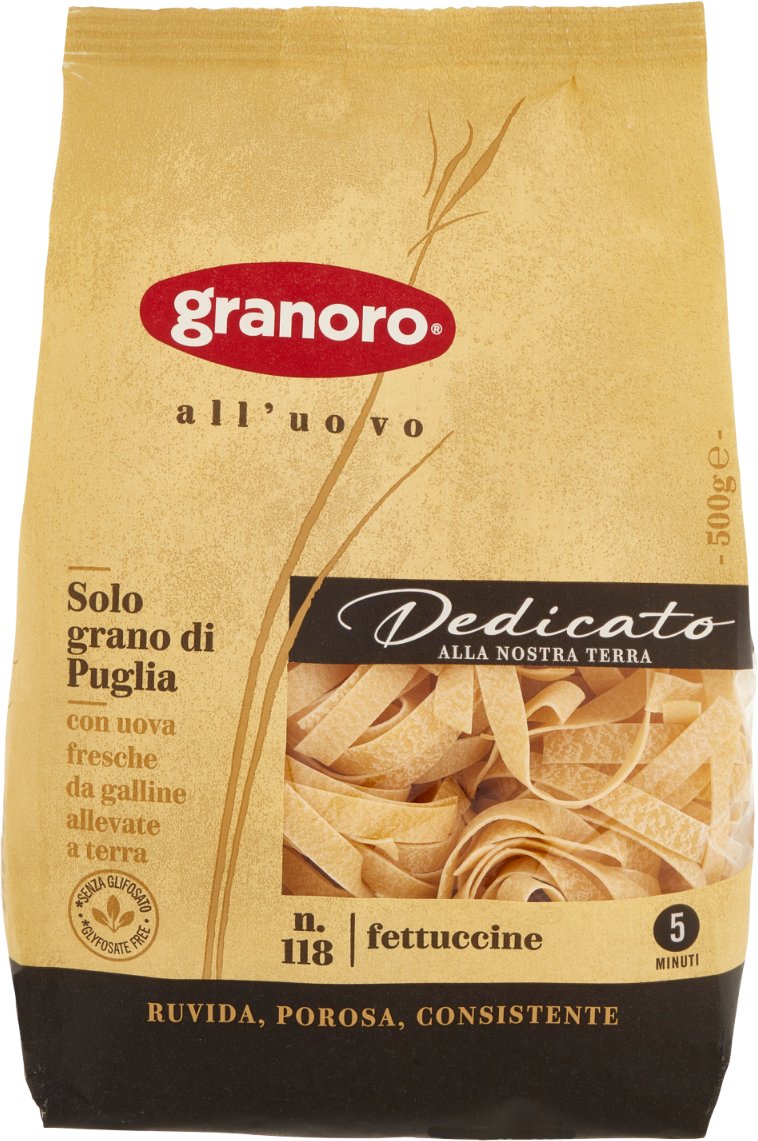 Makaron Dedicato Fettucine Uovo N.118 500G - Granoro