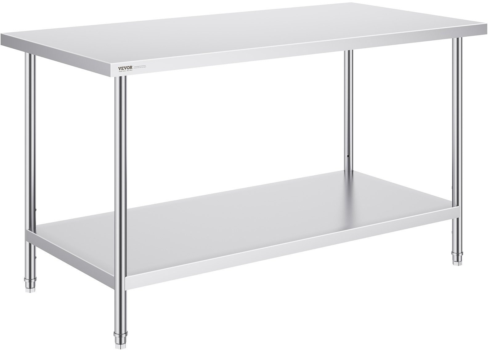 Stół Roboczy ze Stali Nierdzewnej do Warsztatu i Gastronomii 76x152 cm