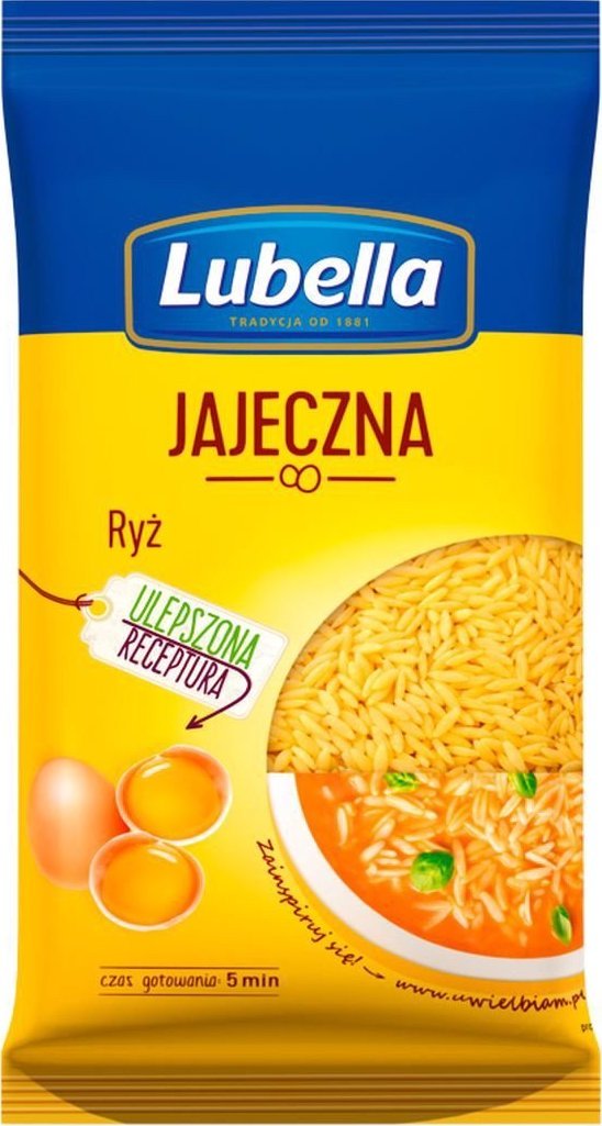 Lubella Lubella Jajeczna Makaron ryż 250 g