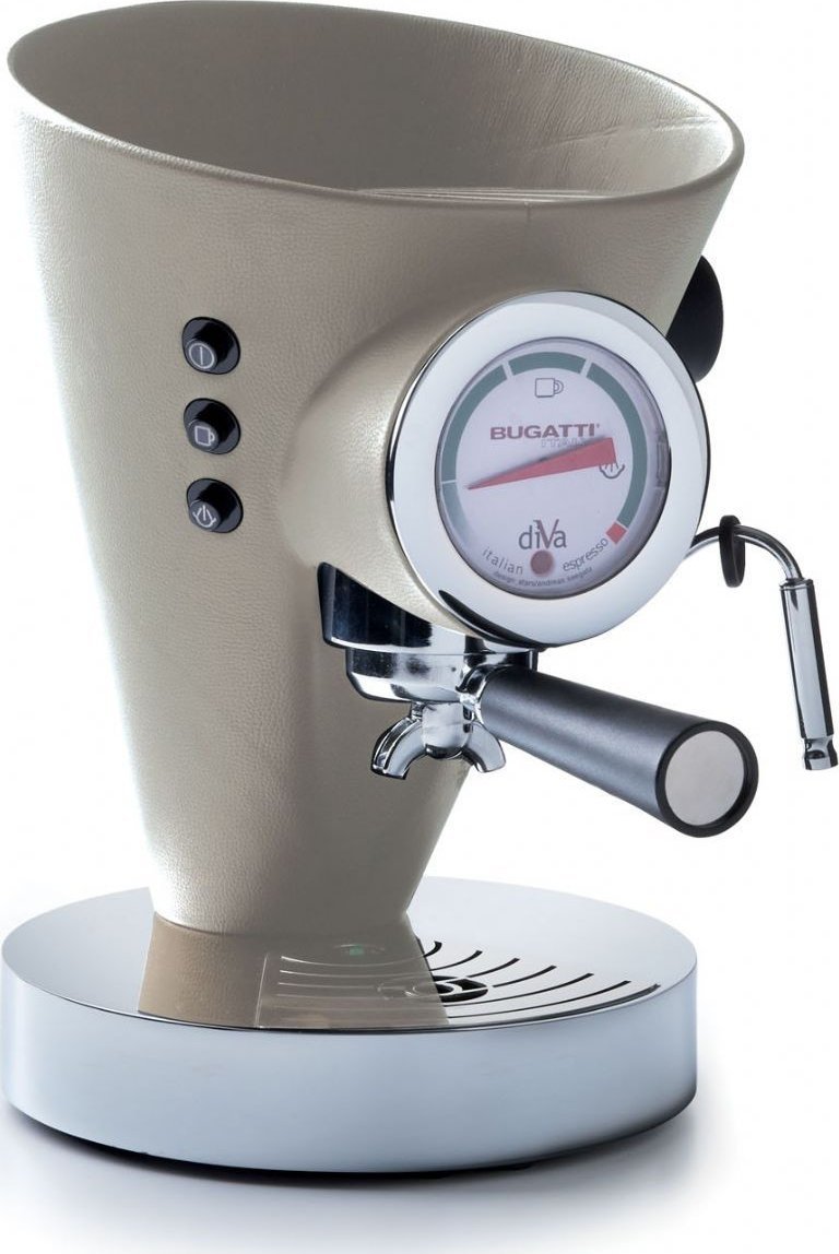 Ekspres przelewowy Bugatti DIVA Ekspres do kawy - kremowa skóra