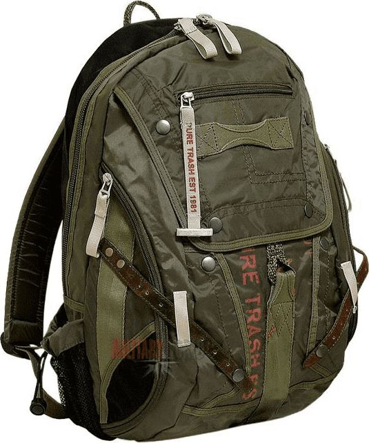 Pure Trash Plecak Vintage Olive uniwersalny