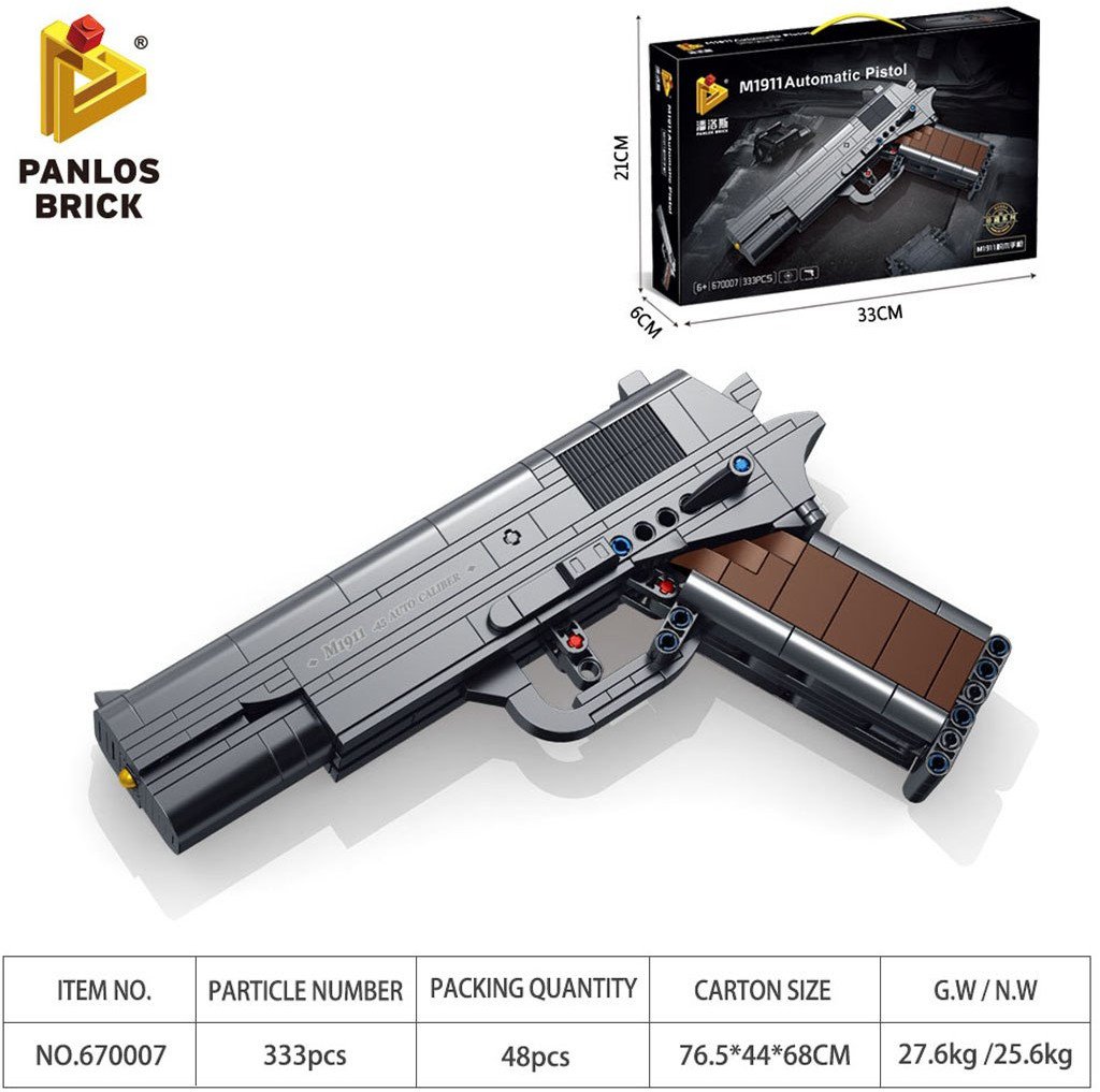 Zestaw Klocków Militaria Pistolet 333el. EDUKAMP