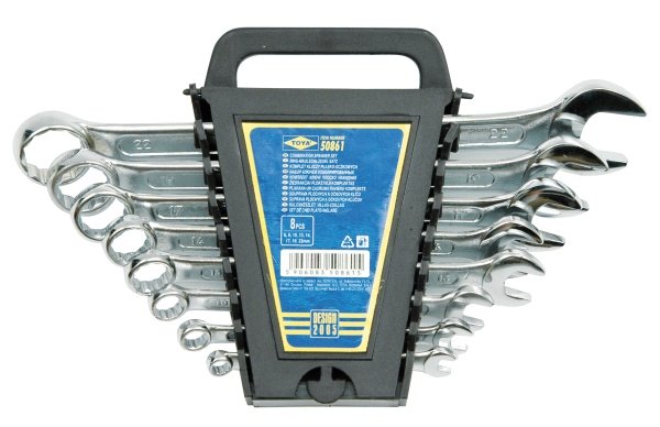 Vorel Zestaw kluczy płasko-oczkowych 6-22mm 8szt. (50861)