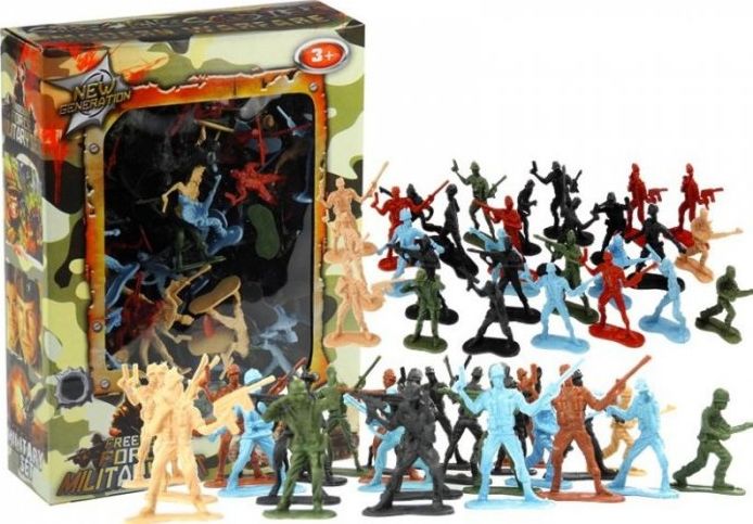 Figurka Lean Sport Duży Zestaw Żołnierzyków Militarny Wojsko