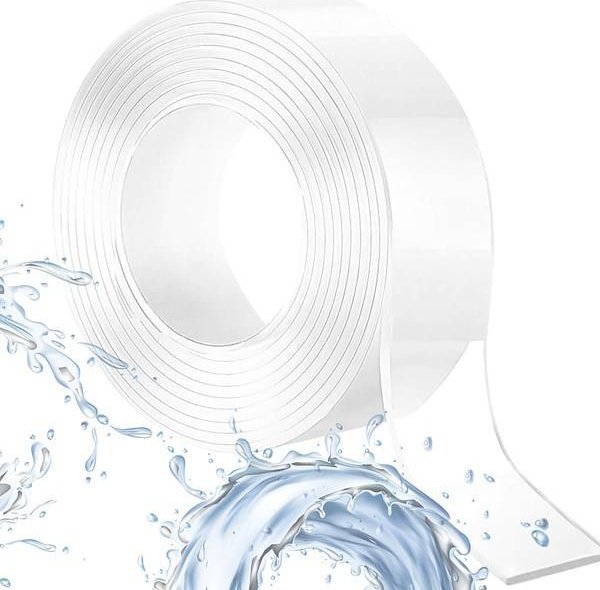 Springos Taśma dwustronna 8m Nano Type wielokrotnego użytku przeźroczysta UNIWERSALNY