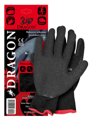 Reis Rękawice ochronne wykonane z dzianiny powlekane rozmiar 9 - DRAGON BB 9