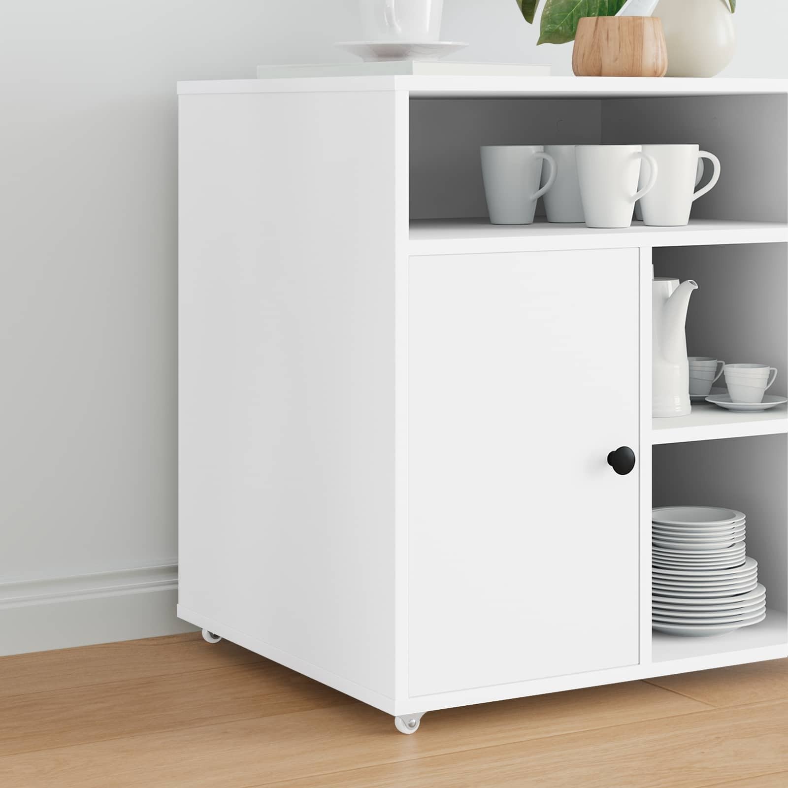 vidaXL Wózek 2 pcs Biały 42 x 11,5 x 29 mm Żelazo