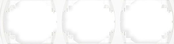 Karlik Logo Ramka pozioma potrójna biały (LRH-3)