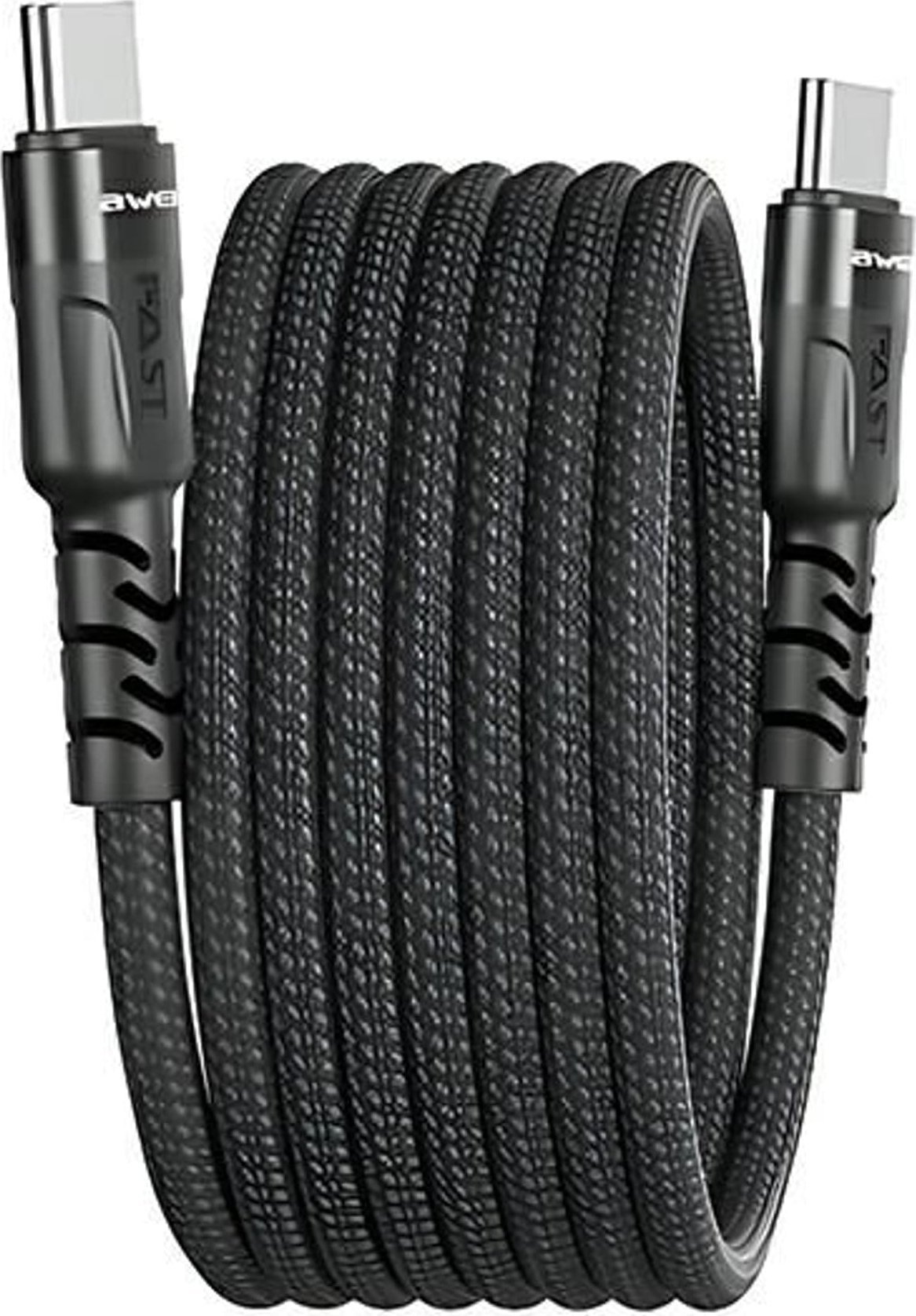 Kabel USB Awei USB-C - USB-C Czarny (AWEI185)