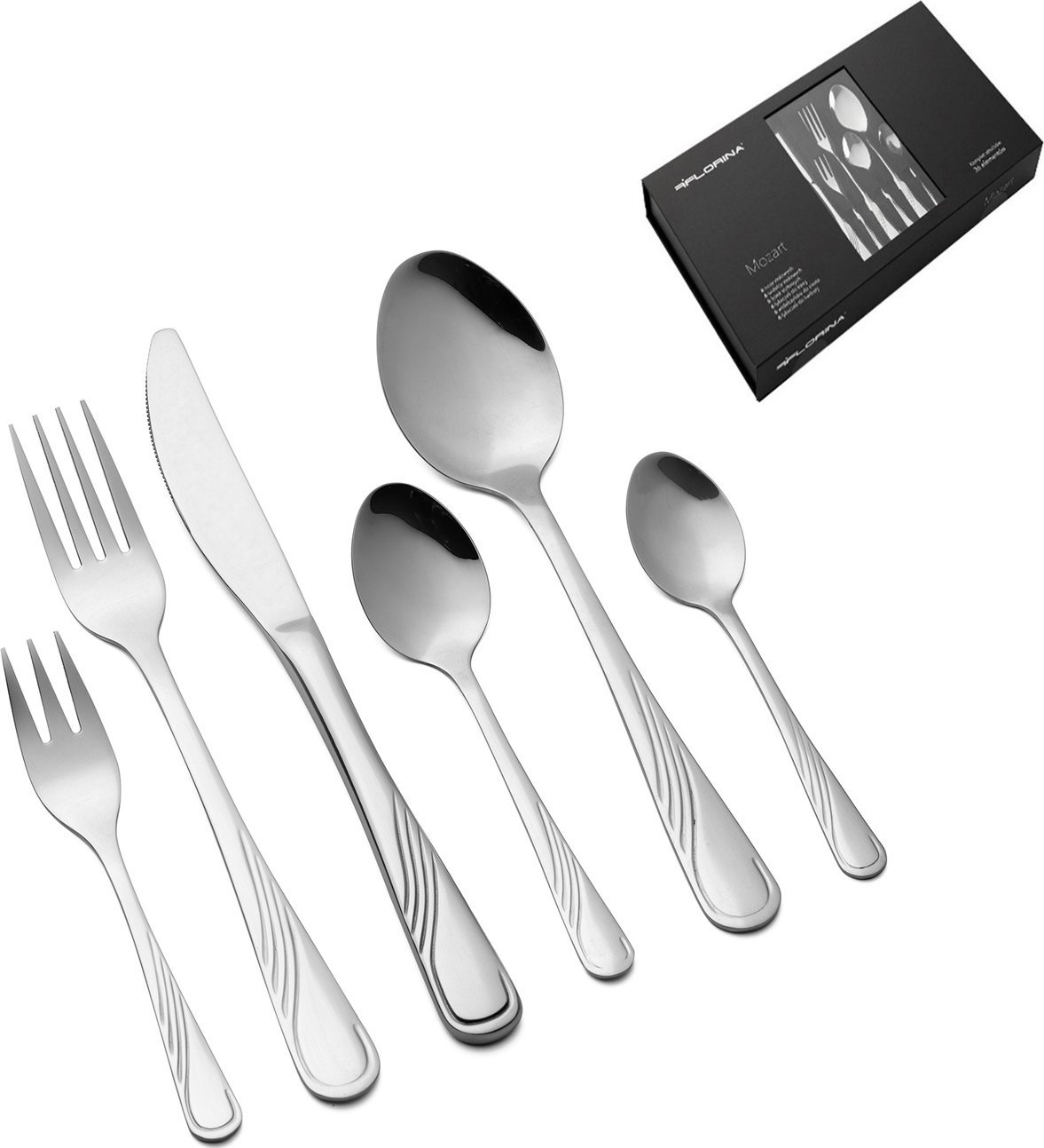 Florina Komplet sztućców Florina Mozart Flock 6/36-elementowy