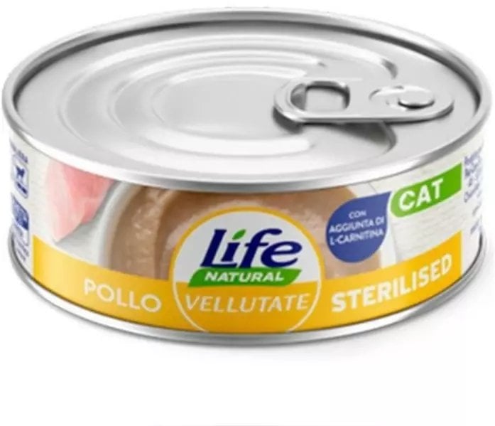 Life Pet Care Wygładzona Sterilized Karma dla Kota Kurczak 70g