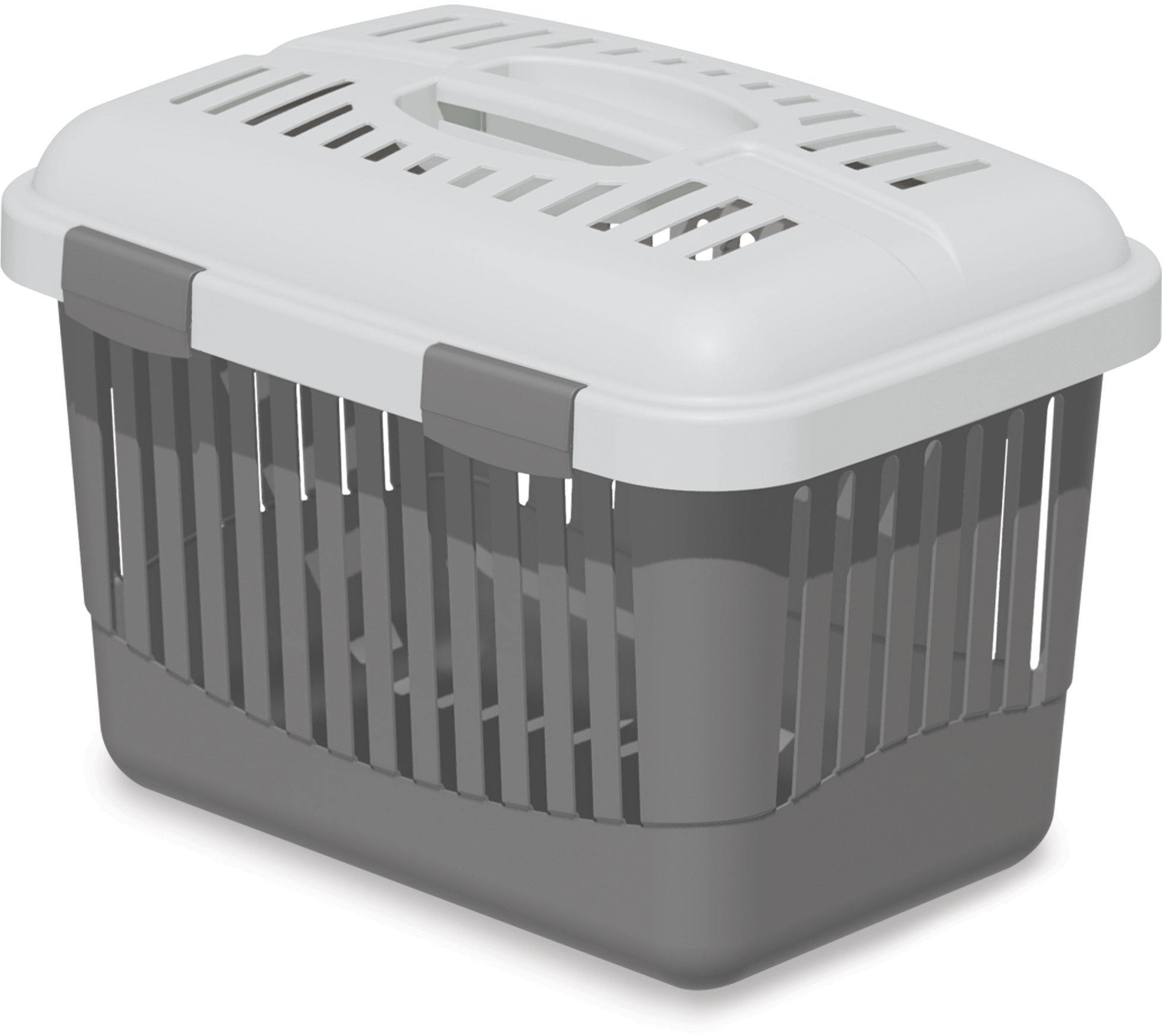 PETMAX Transporter EASY TOP Szary 45x32x33