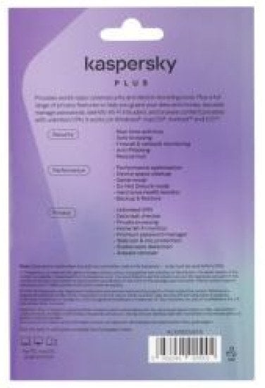 Kaspersky Plus Pamata Licence 1 Gads 3 Iekārtām 5056244920999