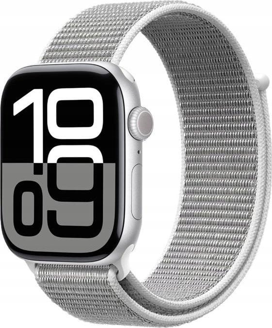 Pasek sportowy Crong Nylon do Apple Watch 38/40/41/42 mm Silver Grey - Gwarancja bezpieczeństwa. Proste raty. Bezpłatna wysyłka od 170 zł.